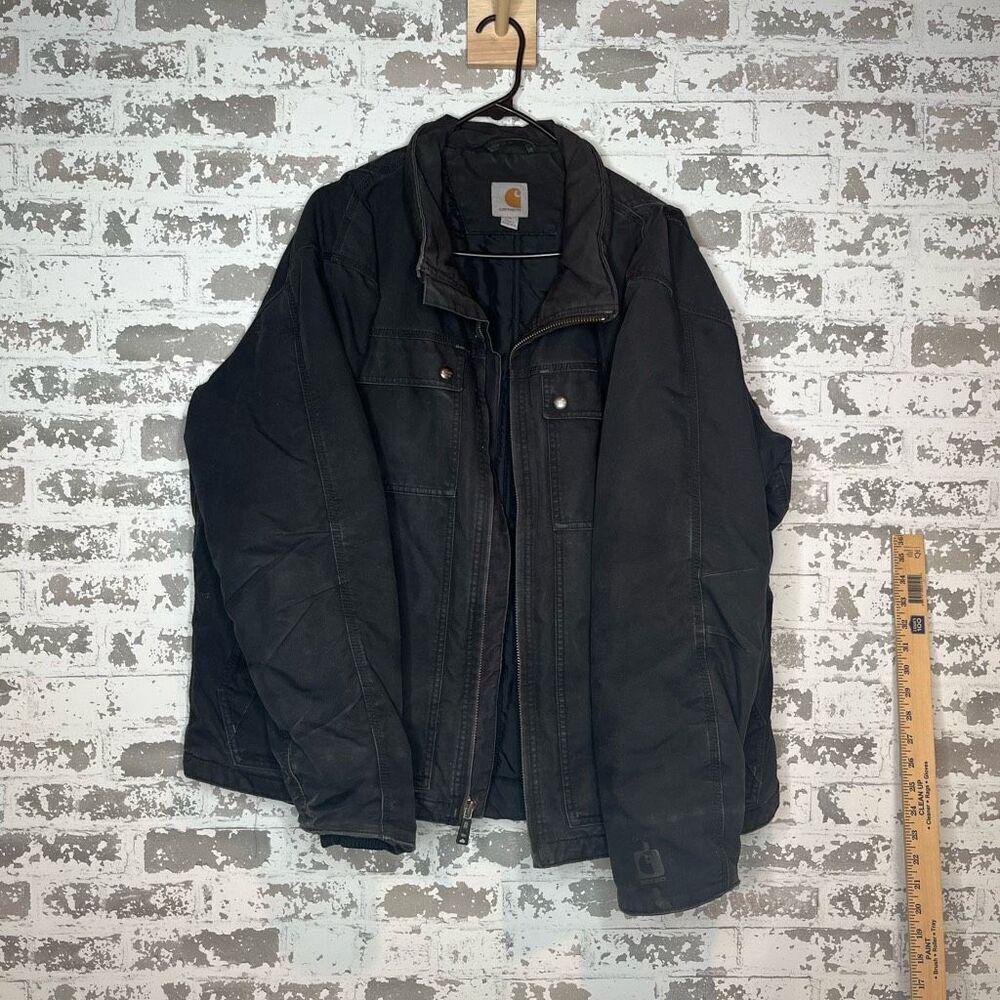 Vintage and worn carhart quick duck jacket